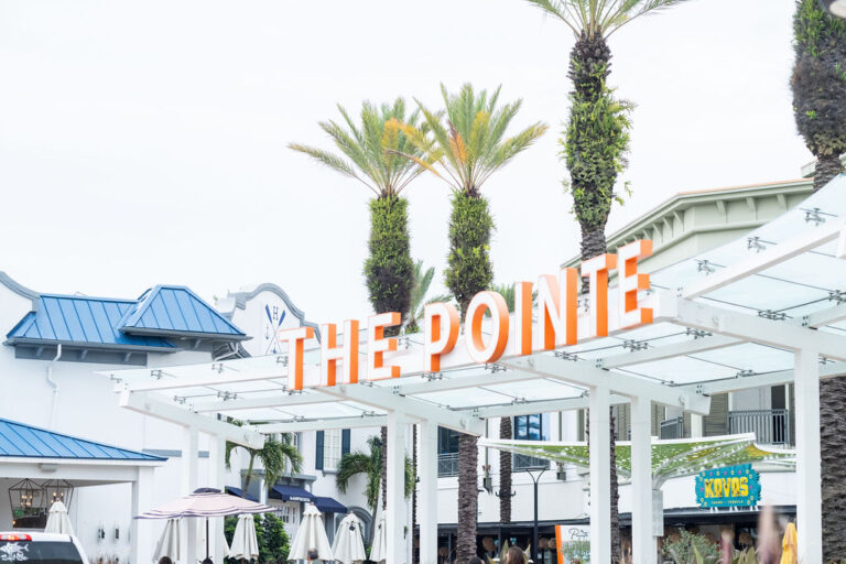"The Pointe" valet sign outside.