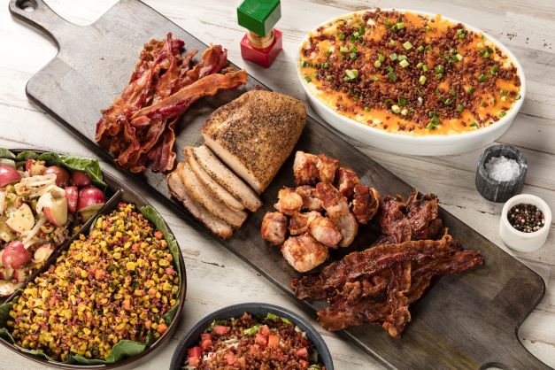 A variety of items from the Bacon Fest menu at Rodizio Grill