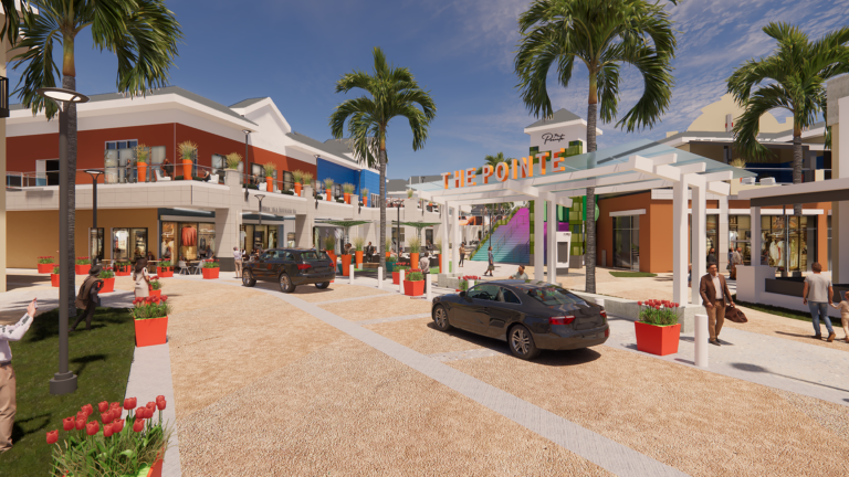 Image of the newest valet rendering at Pointe Orlando