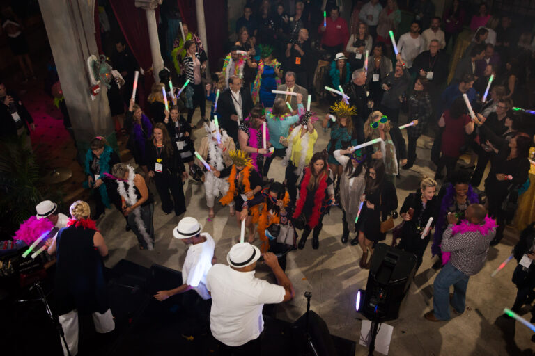 Group of people partying at Cuba Libre